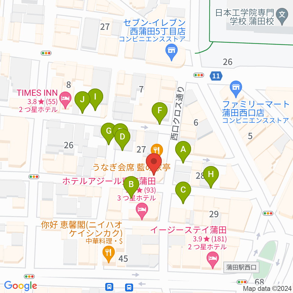 KAMATAぶらぶら周辺の駐車場・コインパーキング一覧地図