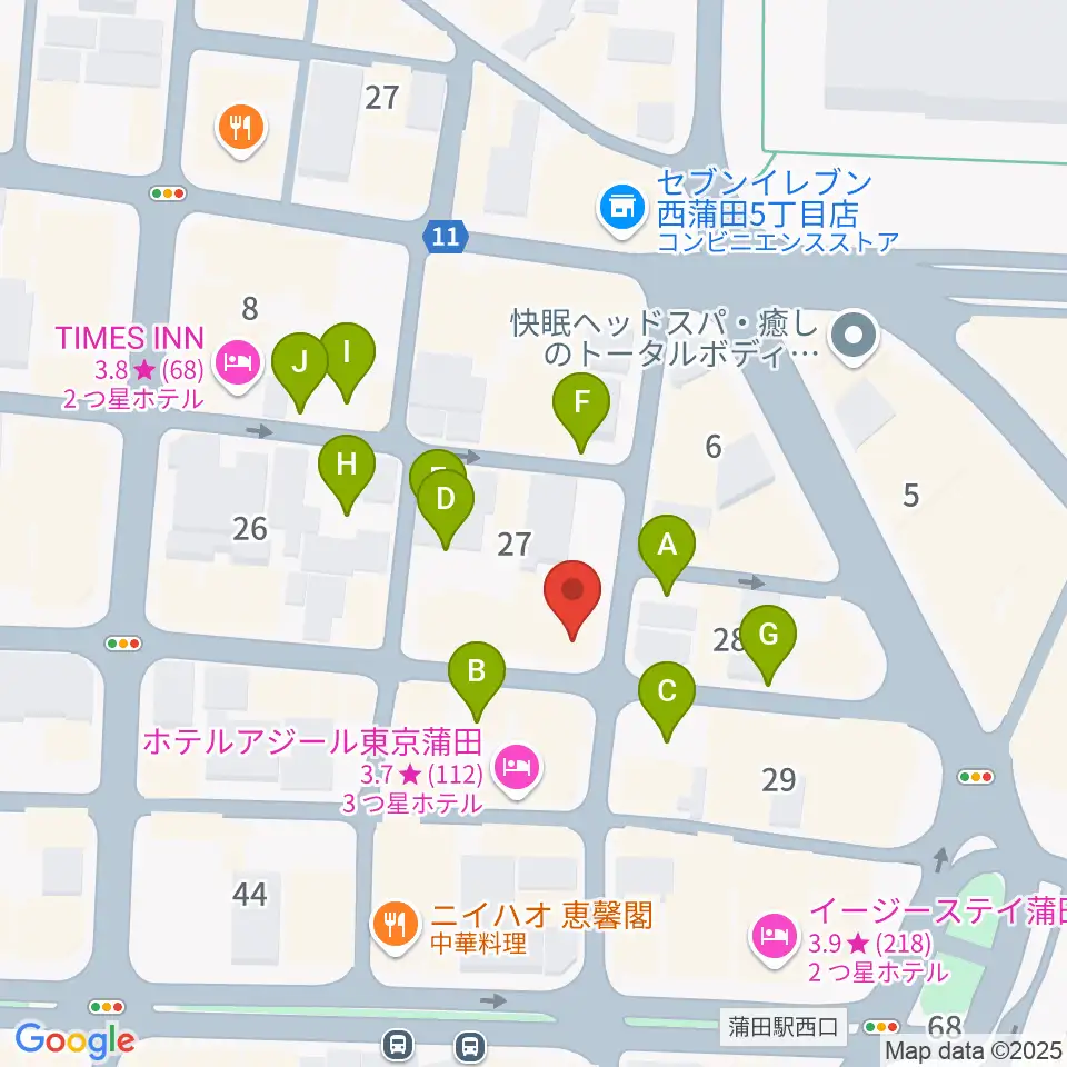 KAMATAぶらぶら周辺の駐車場・コインパーキング一覧地図