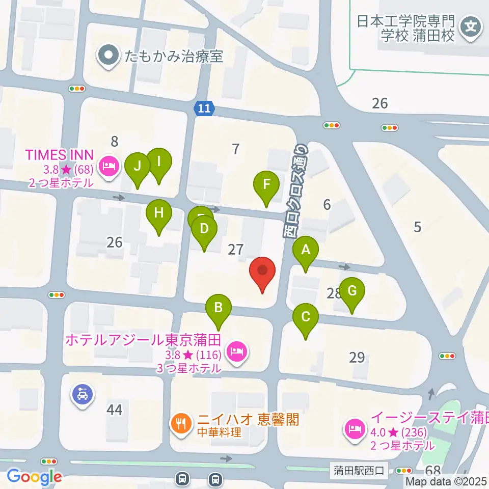 KAMATAぶらぶら周辺の駐車場・コインパーキング一覧地図