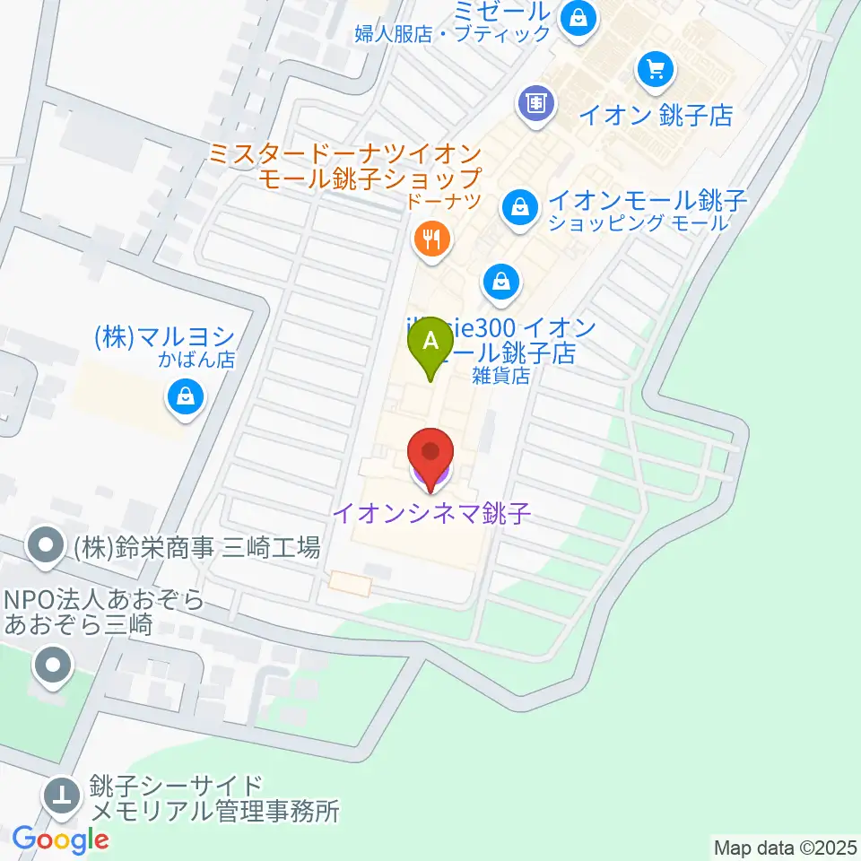 イオンシネマ銚子周辺の駐車場・コインパーキング一覧地図