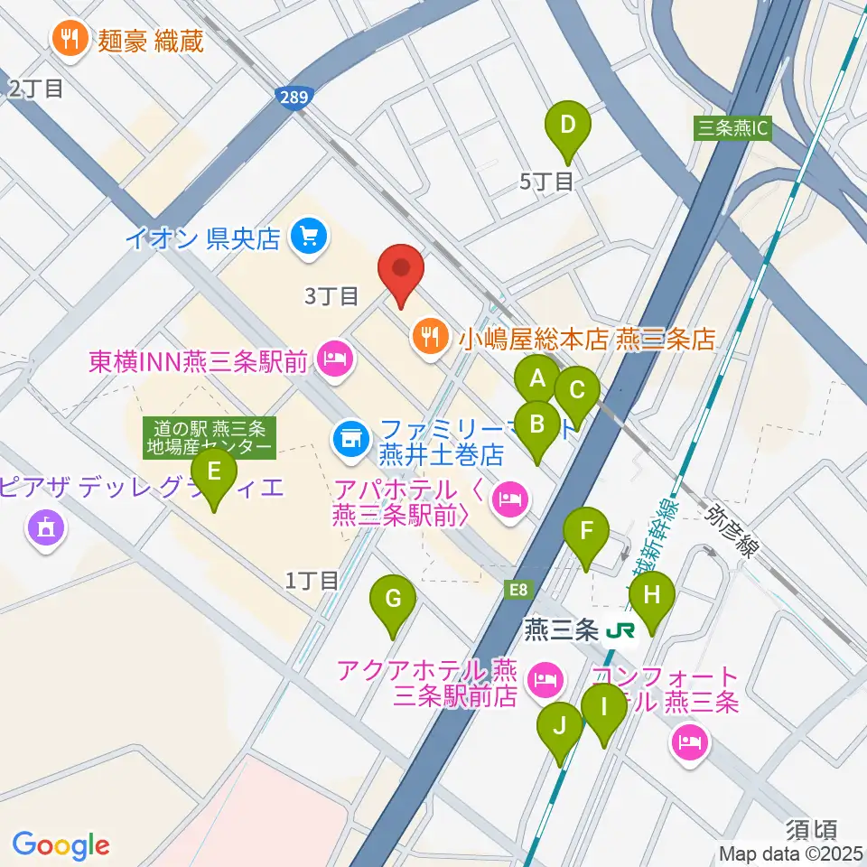 イオンシネマ県央周辺の駐車場・コインパーキング一覧地図