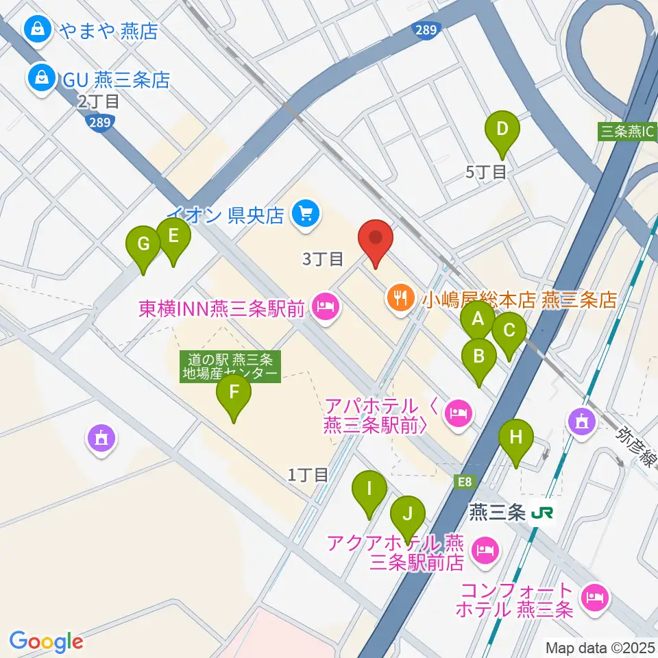 イオンシネマ県央周辺の駐車場・コインパーキング一覧地図