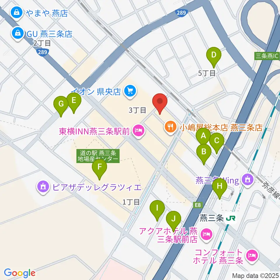 イオンシネマ県央周辺の駐車場・コインパーキング一覧地図