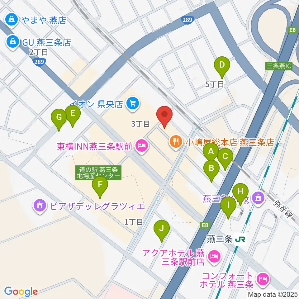 イオンシネマ県央周辺の駐車場・コインパーキング一覧地図