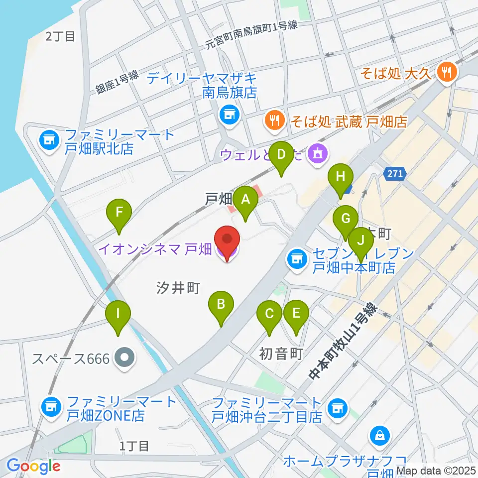 イオンシネマ戸畑周辺の駐車場・コインパーキング一覧地図