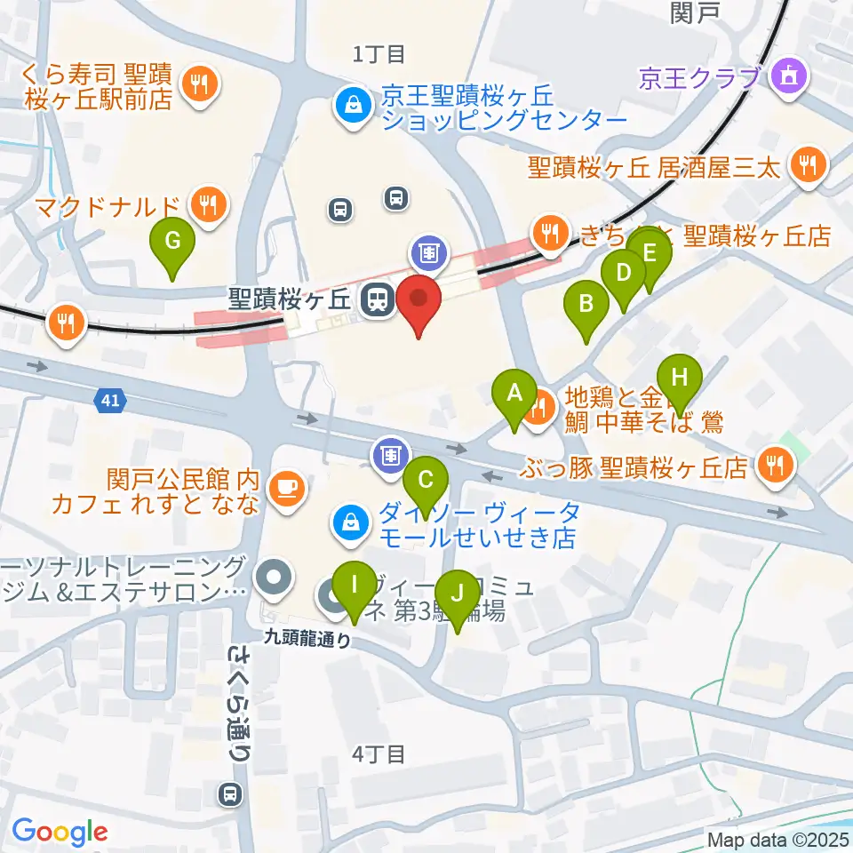 せいせきアウラホール周辺の駐車場・コインパーキング一覧地図