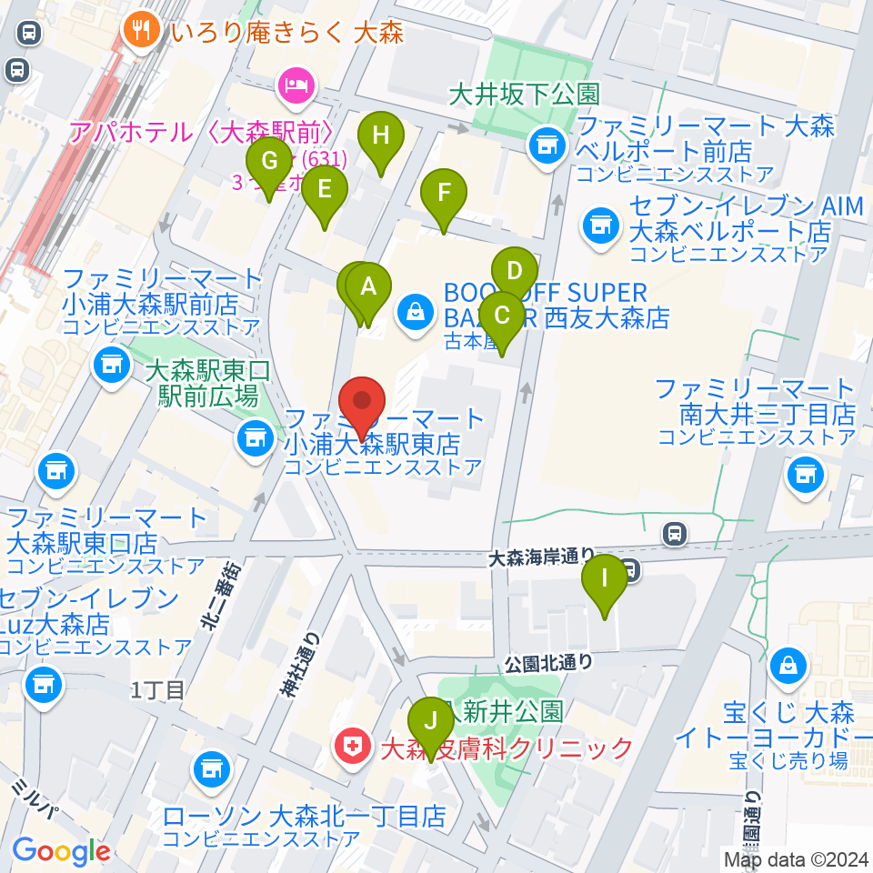 キネカ大森周辺の駐車場・コインパーキング一覧地図