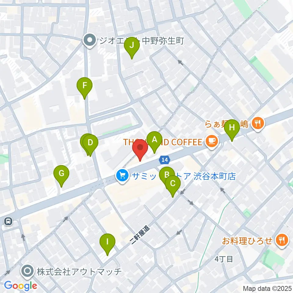 Submarine STUDIO周辺の駐車場・コインパーキング一覧地図