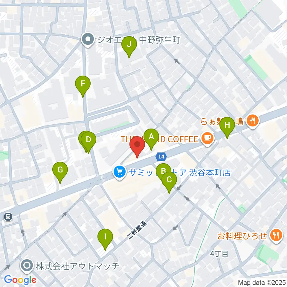 Submarine STUDIO周辺の駐車場・コインパーキング一覧地図