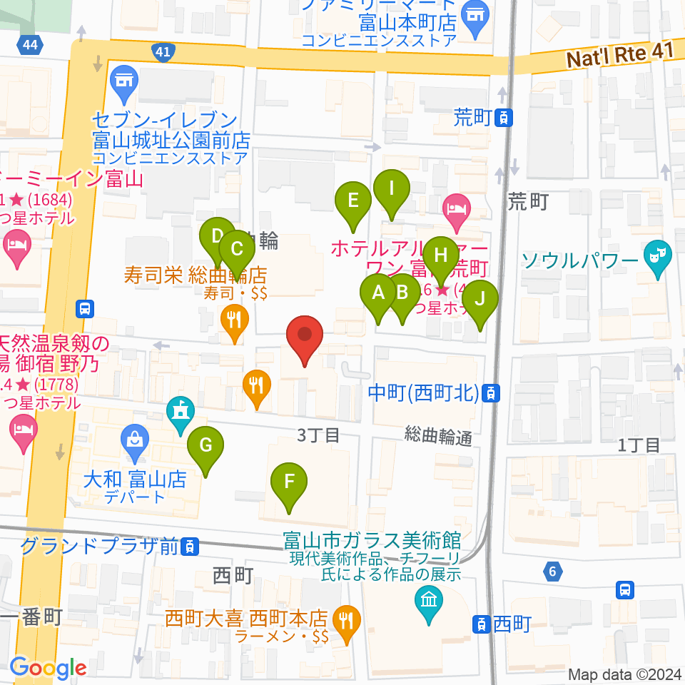 ほとり座周辺の駐車場・コインパーキング一覧地図