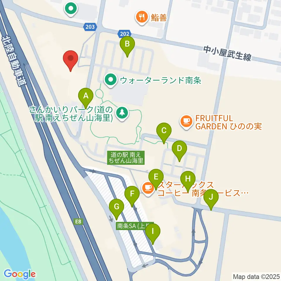 南越前文化会館周辺の駐車場・コインパーキング一覧地図