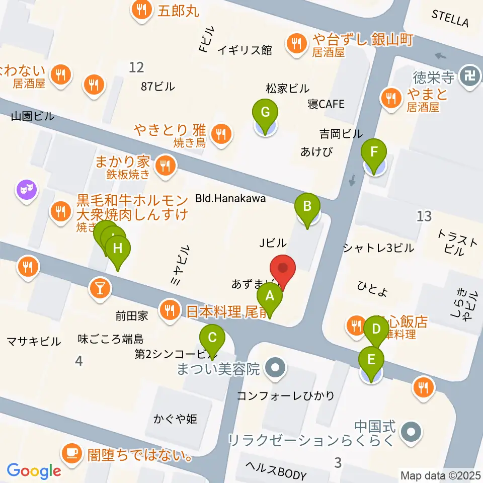 広島CONQUEST周辺の駐車場・コインパーキング一覧地図