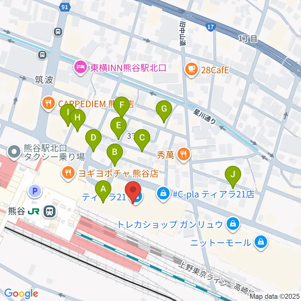 シネティアラ21周辺の駐車場・コインパーキング一覧地図