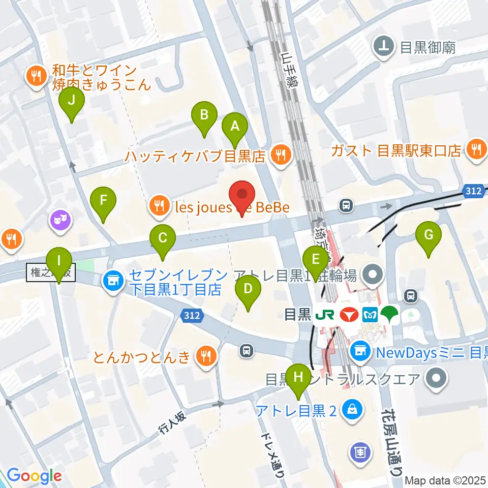 目黒シネマ周辺の駐車場・コインパーキング一覧地図