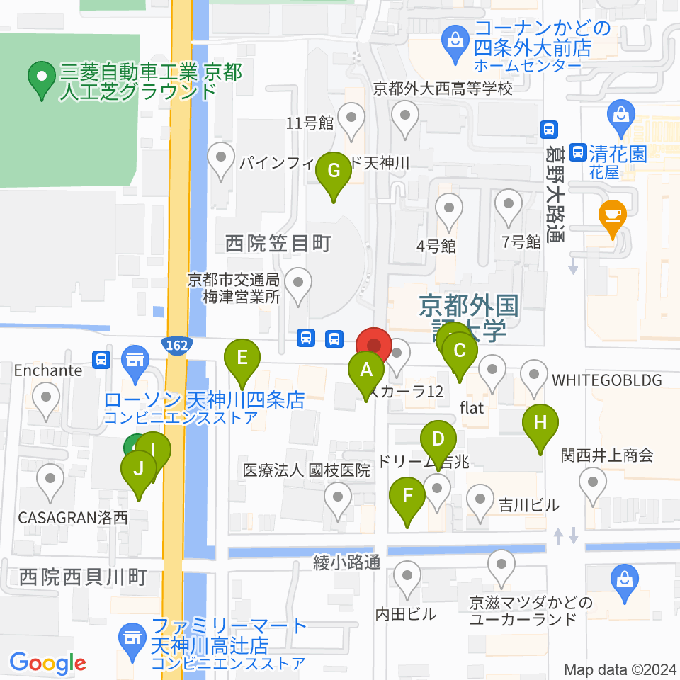 スタジオレンス周辺の駐車場・コインパーキング一覧地図
