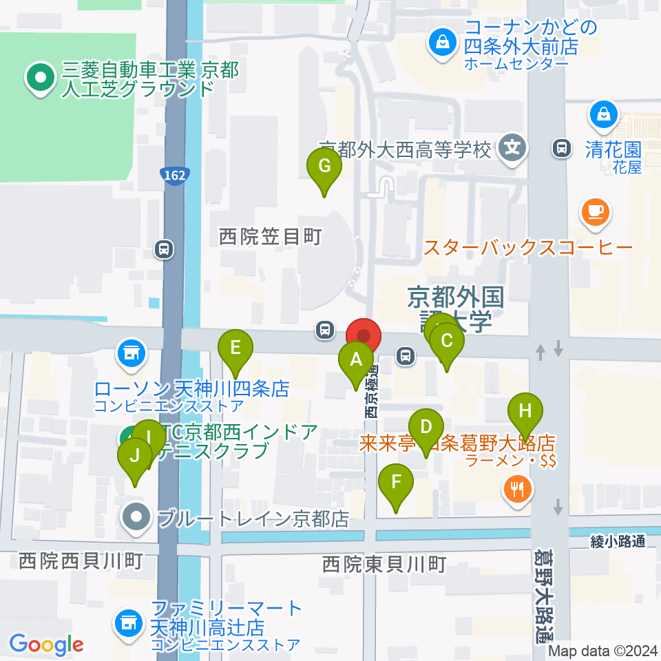 スタジオレンス周辺の駐車場・コインパーキング一覧地図