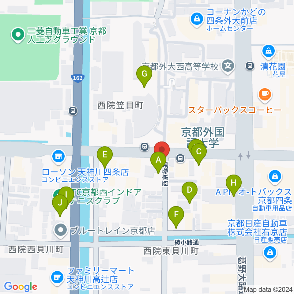 スタジオレンス周辺の駐車場・コインパーキング一覧地図