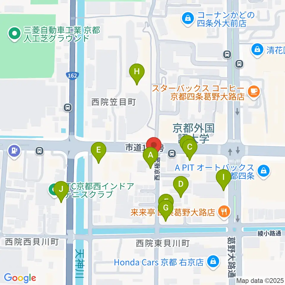 スタジオレンス周辺の駐車場・コインパーキング一覧地図