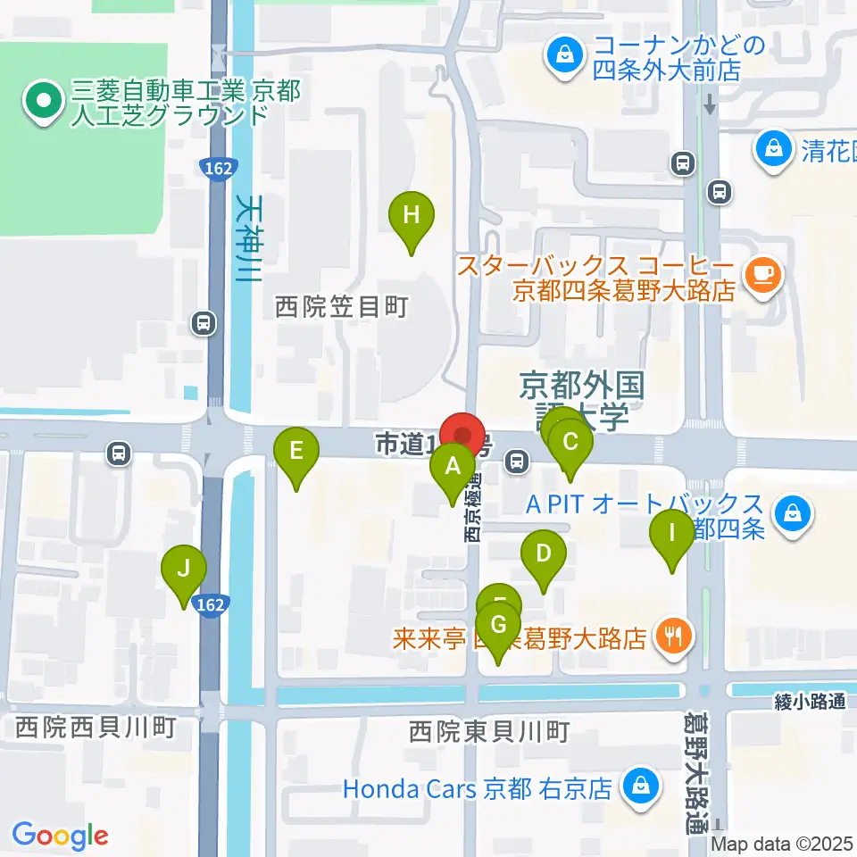 スタジオレンス周辺の駐車場・コインパーキング一覧地図