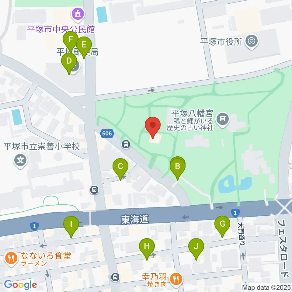 八幡山の洋館周辺の駐車場・コインパーキング一覧地図