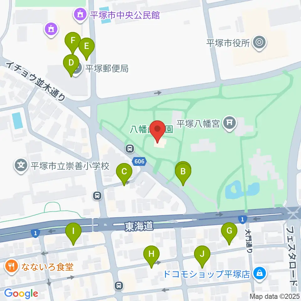 八幡山の洋館周辺の駐車場・コインパーキング一覧地図