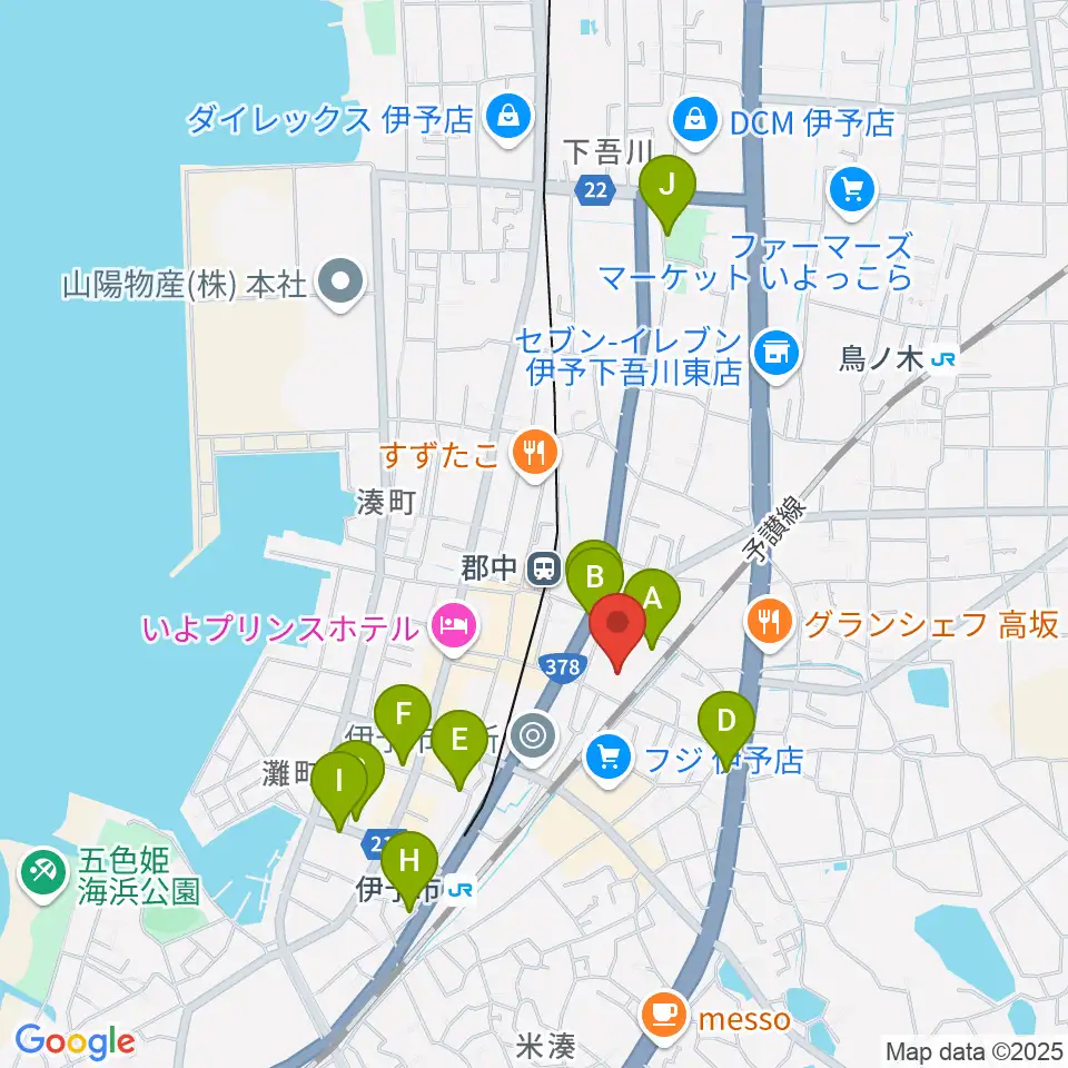 IYO夢みらい館周辺の駐車場・コインパーキング一覧地図