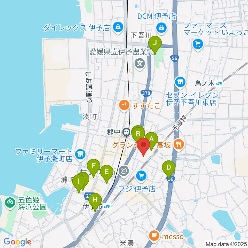 IYO夢みらい館周辺の駐車場・コインパーキング一覧地図