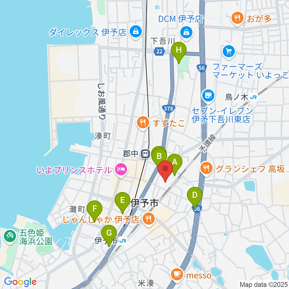 IYO夢みらい館周辺の駐車場・コインパーキング一覧地図