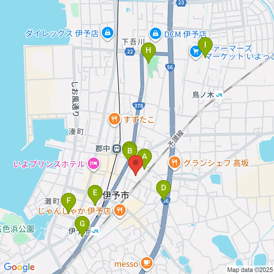 IYO夢みらい館周辺の駐車場・コインパーキング一覧地図
