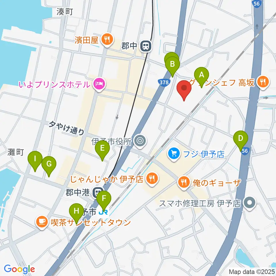 IYO夢みらい館周辺の駐車場・コインパーキング一覧地図