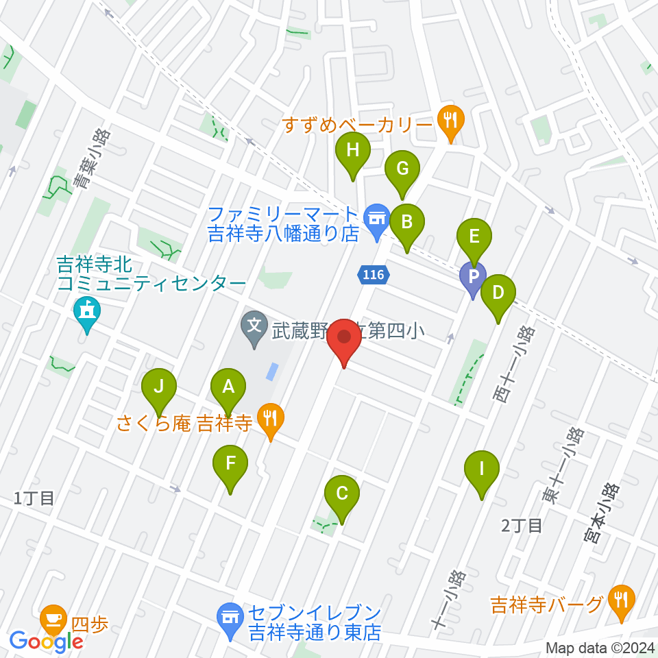 Akkord Guitars周辺の駐車場・コインパーキング一覧地図