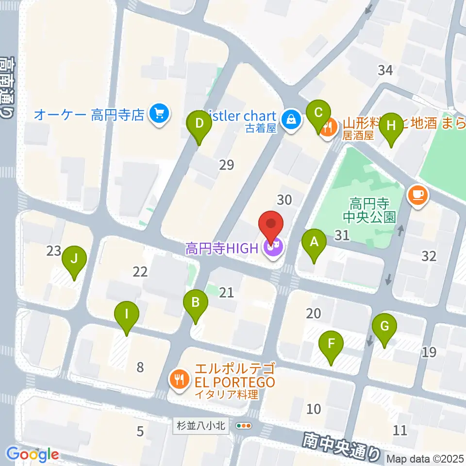 AMPcafe周辺の駐車場・コインパーキング一覧地図