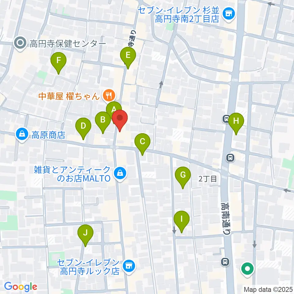 和楽器BAR 龍宮周辺の駐車場・コインパーキング一覧地図