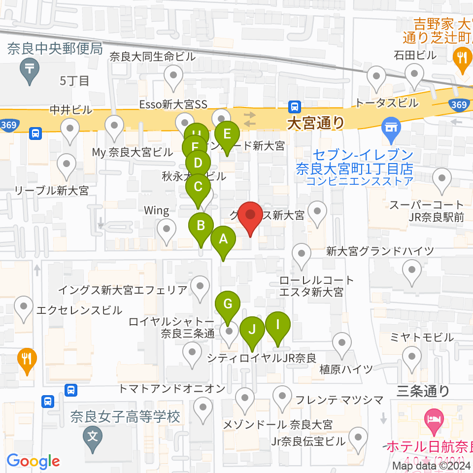 スターヒルスタジオ周辺の駐車場・コインパーキング一覧地図