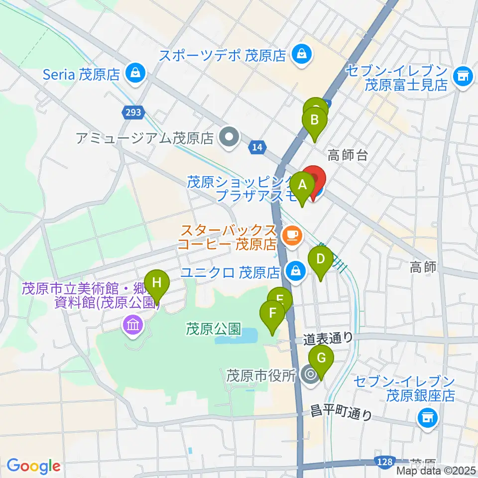 ASMO劇場周辺の駐車場・コインパーキング一覧地図
