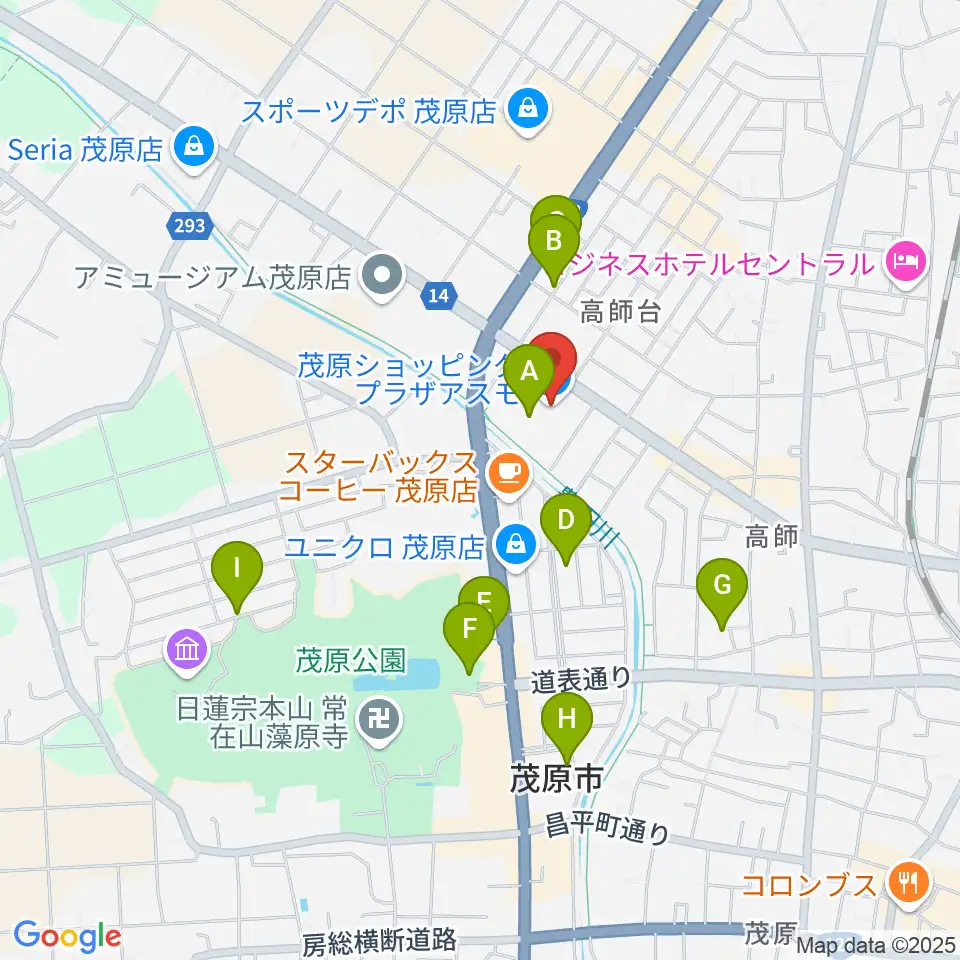 ASMO劇場周辺の駐車場・コインパーキング一覧地図