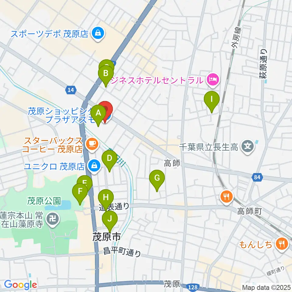 ASMO劇場周辺の駐車場・コインパーキング一覧地図