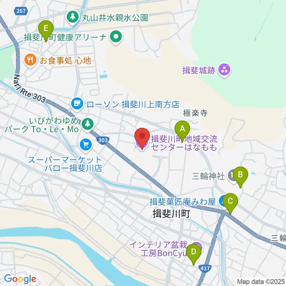 揖斐川町地域交流センターはなもも周辺の駐車場・コインパーキング一覧地図