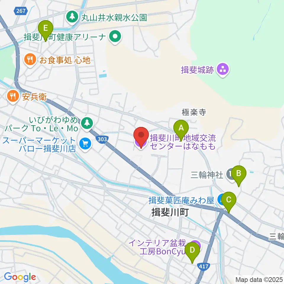 揖斐川町地域交流センターはなもも周辺の駐車場・コインパーキング一覧地図