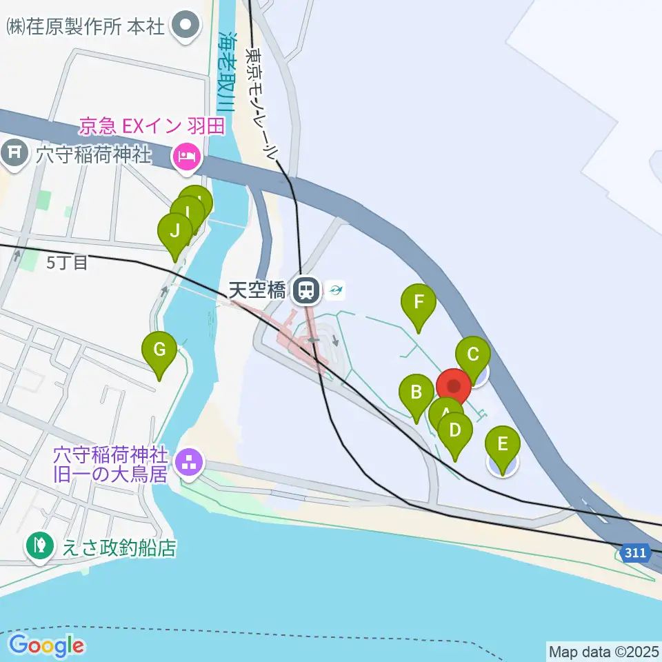 Zepp羽田周辺の駐車場・コインパーキング一覧地図
