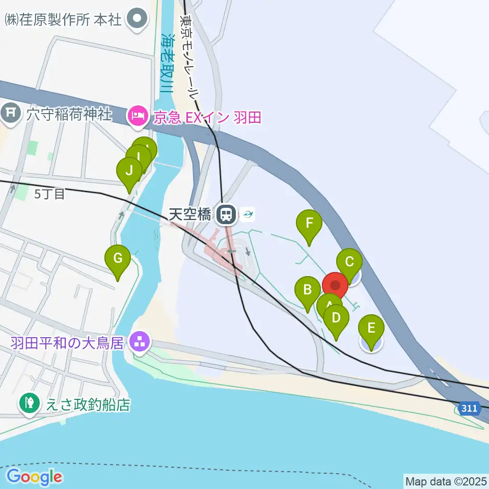 Zepp羽田周辺の駐車場・コインパーキング一覧地図