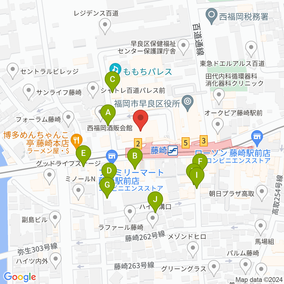 福岡市立早良市民センター周辺の駐車場・コインパーキング一覧地図