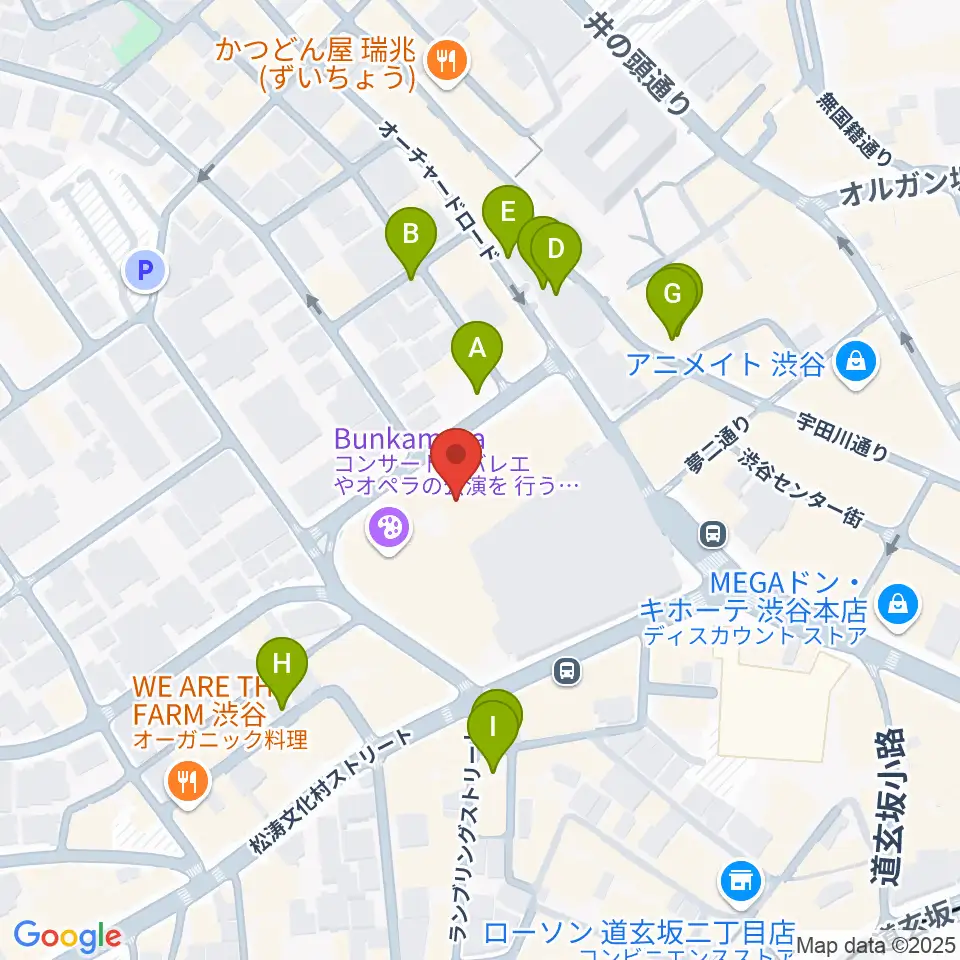 ル・シネマ周辺の駐車場・コインパーキング一覧地図
