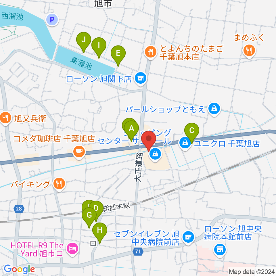 旭サンモールシネマ周辺の駐車場・コインパーキング一覧地図