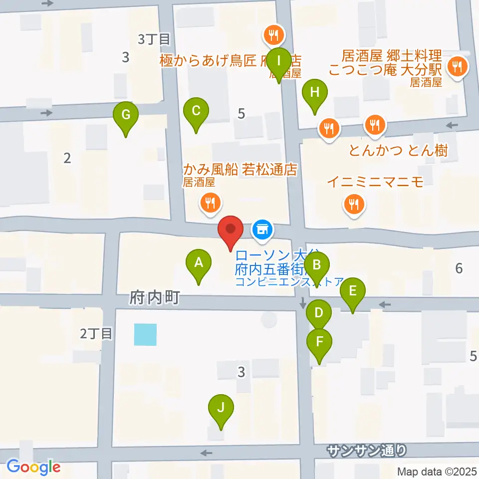 大分シネマ5周辺の駐車場・コインパーキング一覧地図