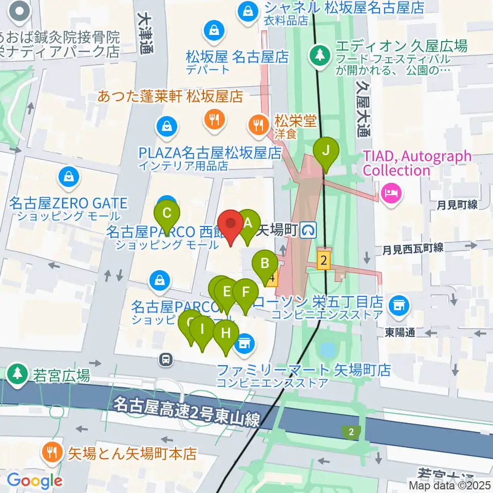 センチュリーシネマ周辺の駐車場・コインパーキング一覧地図