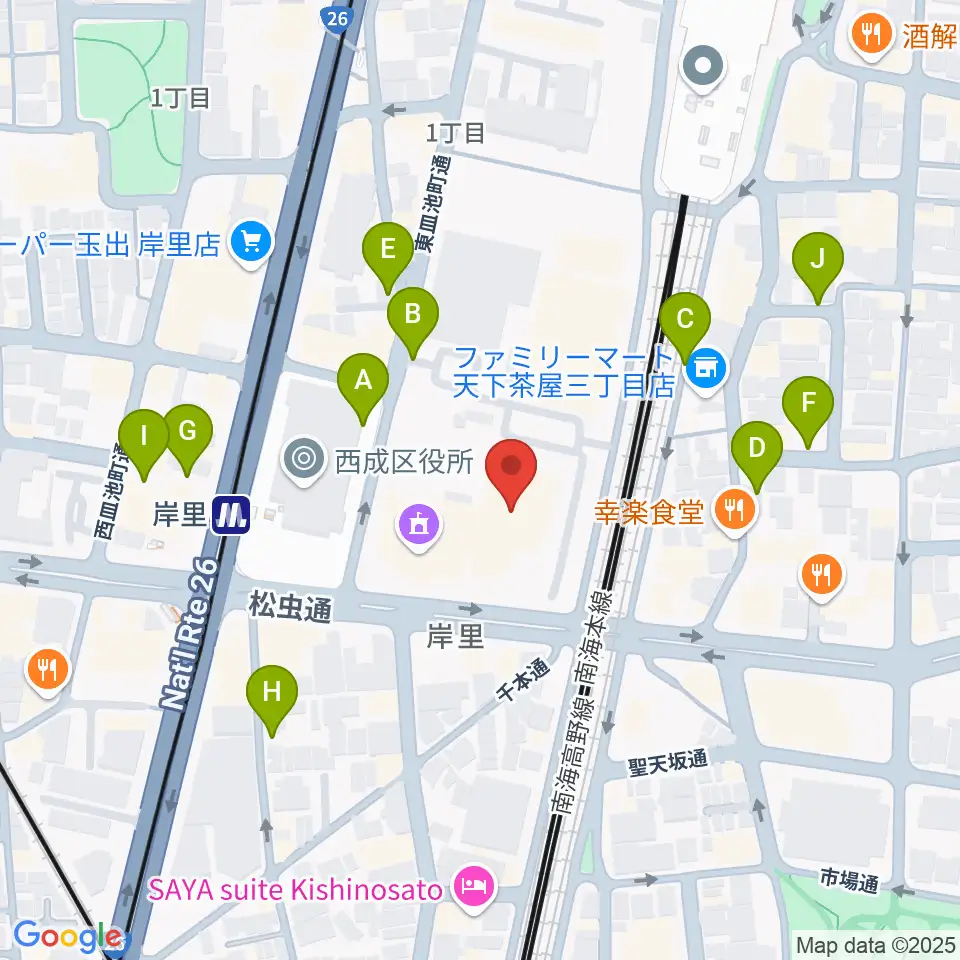 大阪フィルハーモニー会館周辺の駐車場・コインパーキング一覧地図