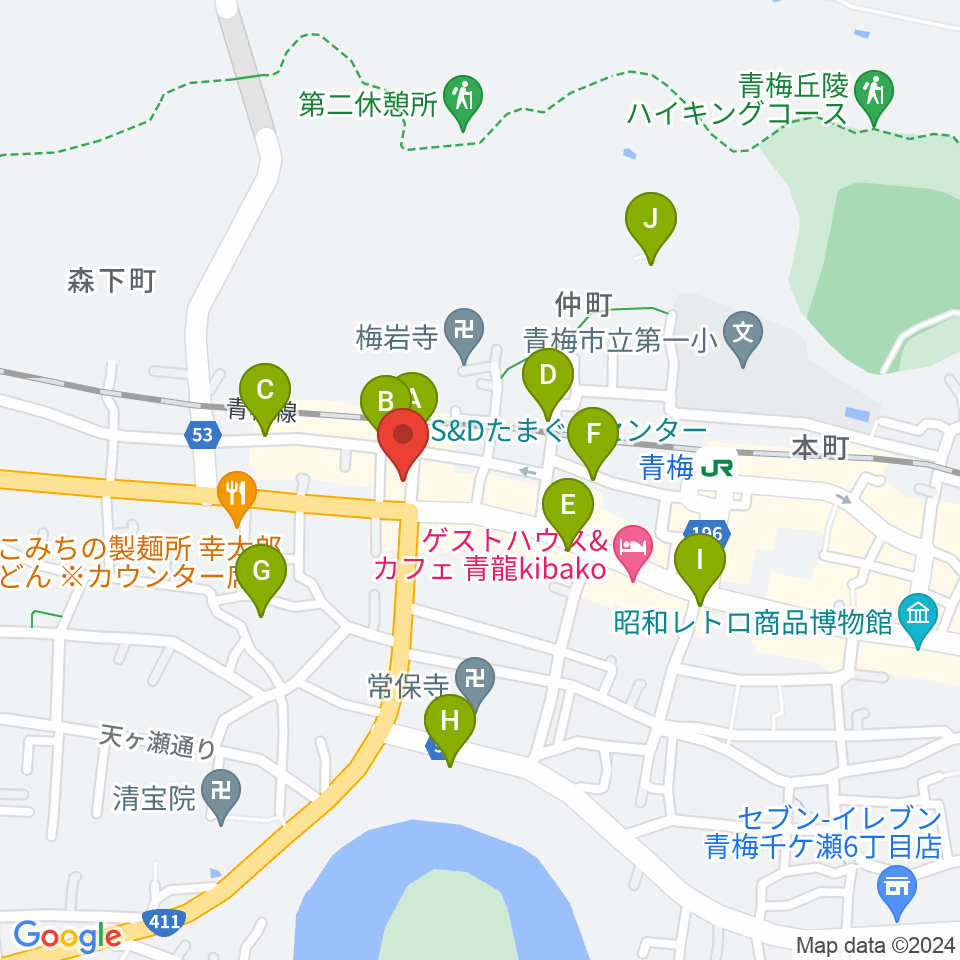 S&Dたまぐーセンター周辺の駐車場・コインパーキング一覧地図