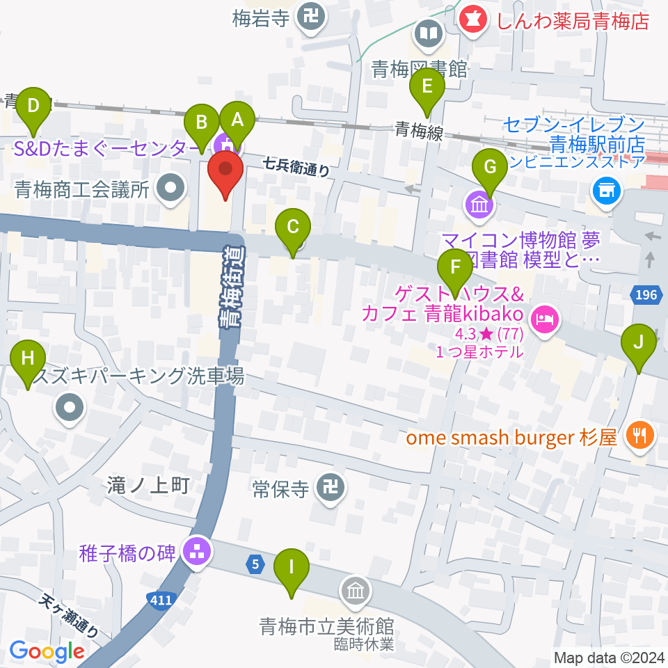 S&Dたまぐーセンター周辺の駐車場・コインパーキング一覧地図