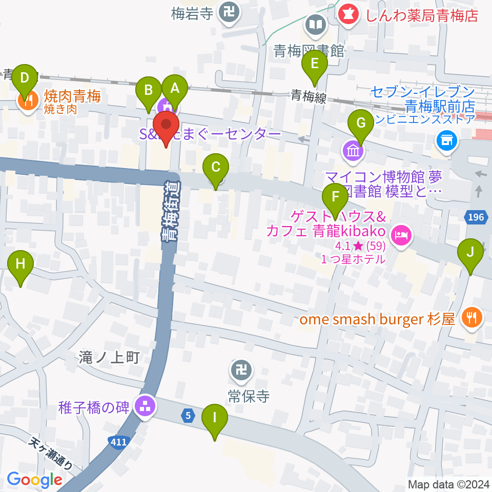 S&Dたまぐーセンター周辺の駐車場・コインパーキング一覧地図